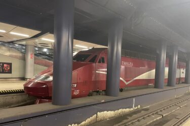 スキポール空港駅からタリスで移動